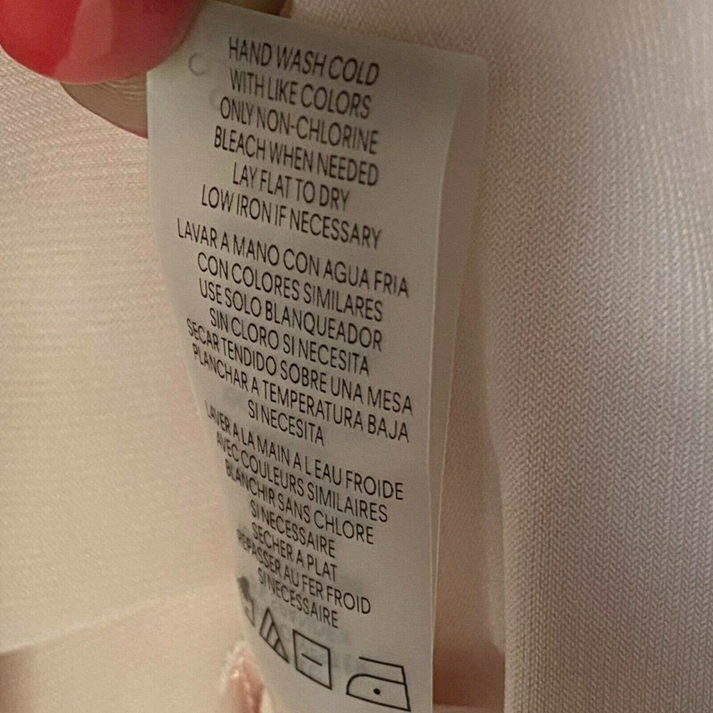 Calvin Klein Women's Top Size 2XL Short Sleeves Embellished Flutter Pink New - Picture 10 of 12